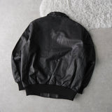 Zip - up Leather Blouson - NEWSED