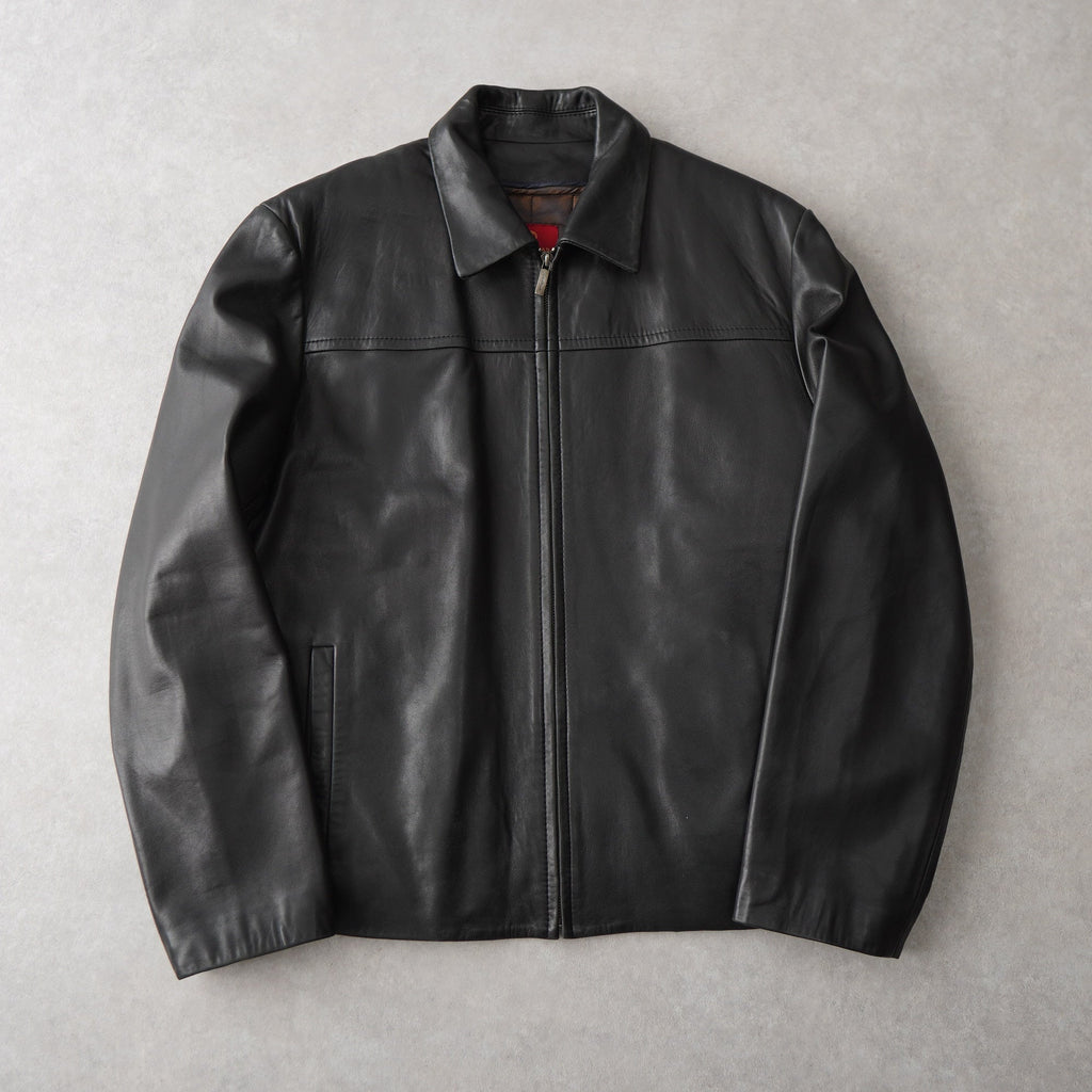 Zip-up Leather Jacket