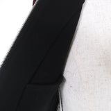 ミュウミュウ ロゴテープ クロップド ZIP UP ジャケット ブラック S レディース - NEWSED