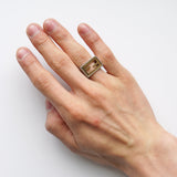 Zucca Gold Silver Ring - NEWSED