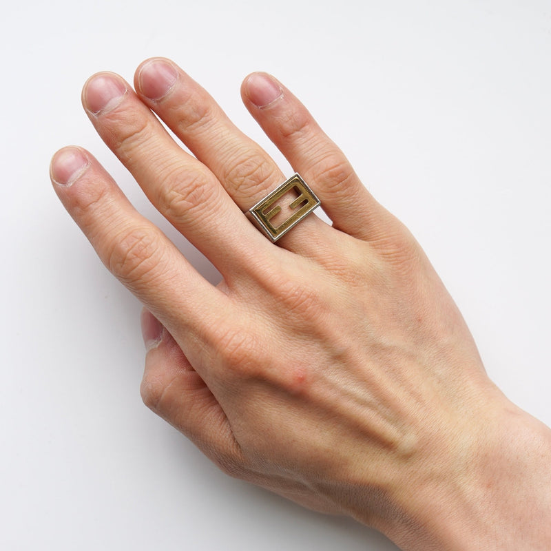 Zucca Gold Silver Ring - NEWSED