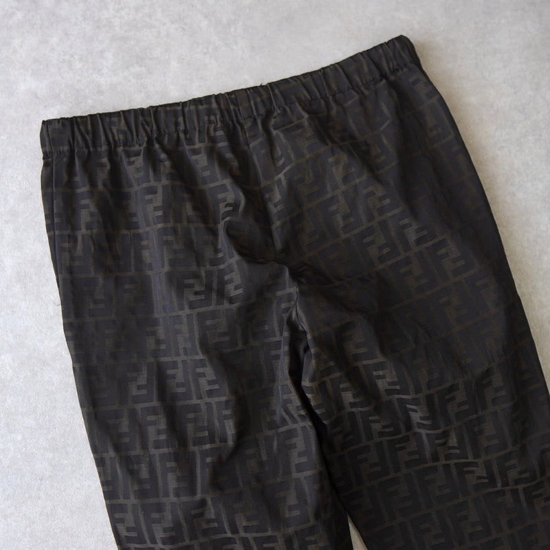 Zucca Pattern Nylon Jogger Pants - NEWSED