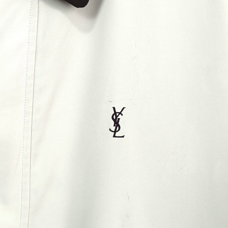 イヴサンローラン リバーシブル YSLロゴ ブルゾンホワイト / ブラック