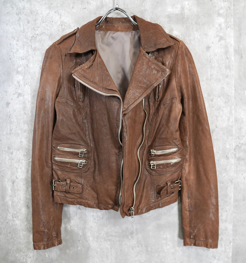 VINTAGE｜Blown leather riders jacket