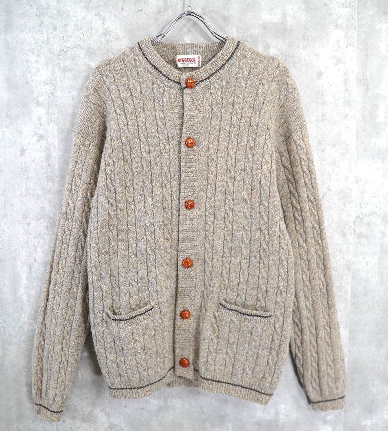 McGREGOR｜Cable knitted wool cardigan