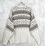 VINTAGE｜90's｜Patterned sweater｜Made in USA