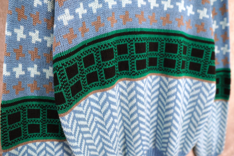 VINTAGE｜80's｜Designed sweater｜Made in USA