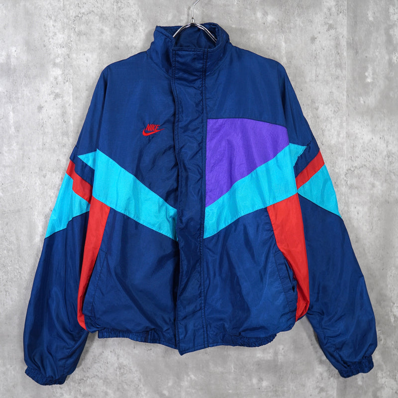 90's｜Logo embroidered nylon jacket｜Made in USA