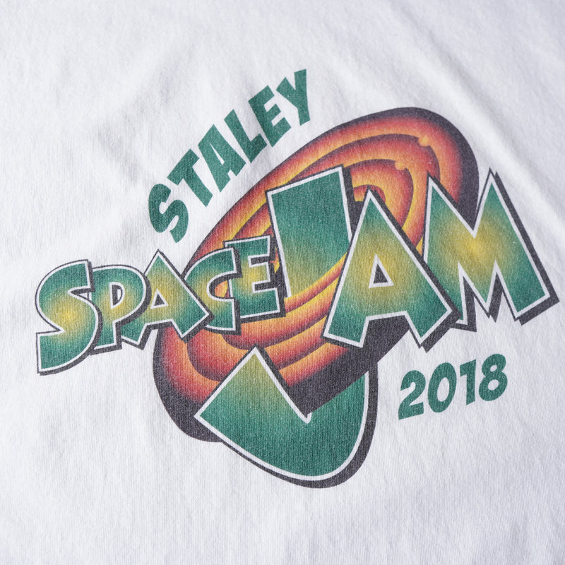 "SPACE JAM" printed white tee shirt