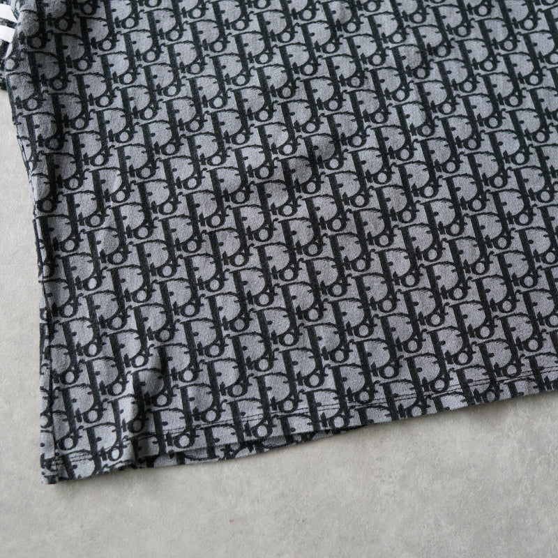 90's｜Trotter patterned short sleeve top｜Made in France