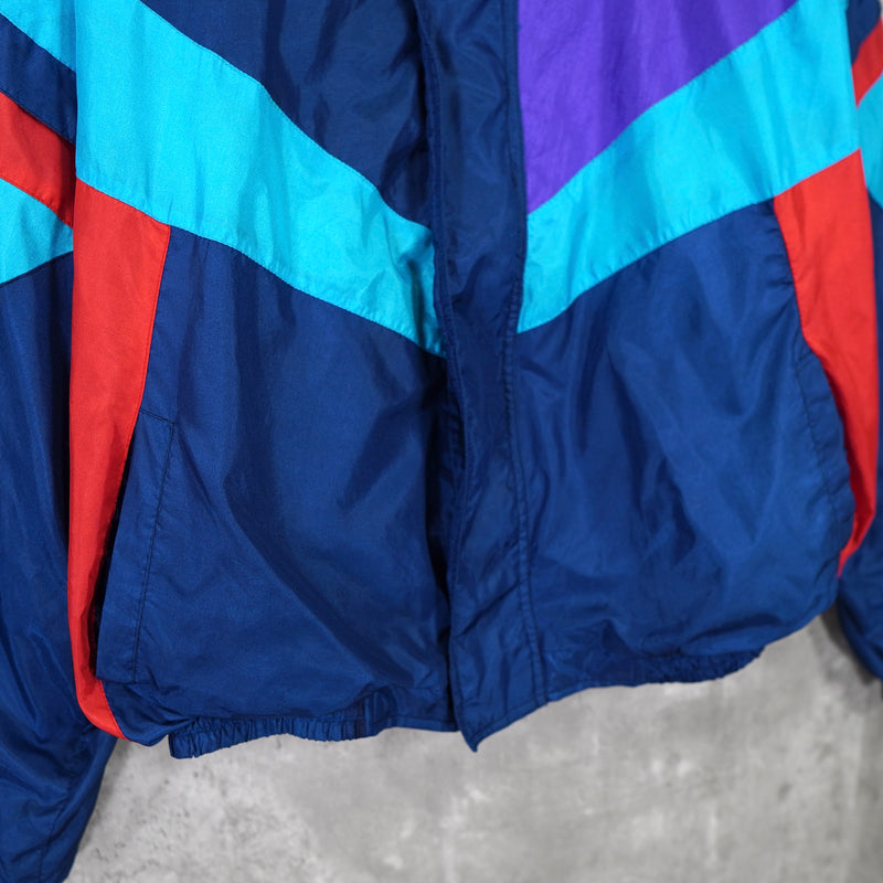90's｜Logo embroidered nylon jacket｜Made in USA
